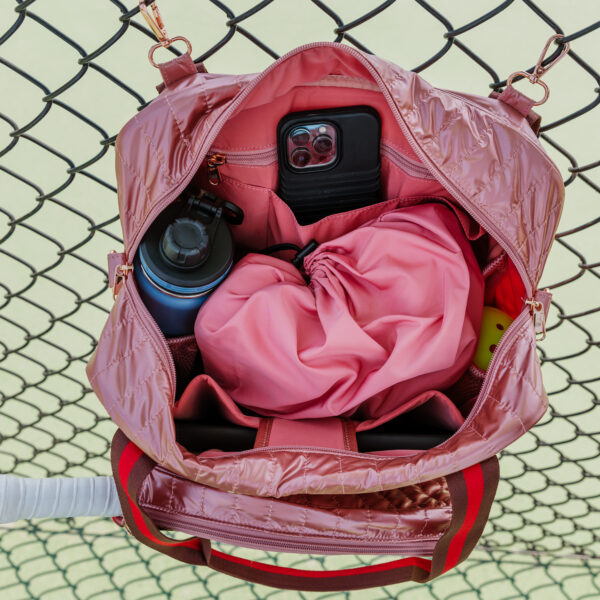 PickleBall Bag Plus Tennis Racket Sleeve Pink Desert Rose - Image 15