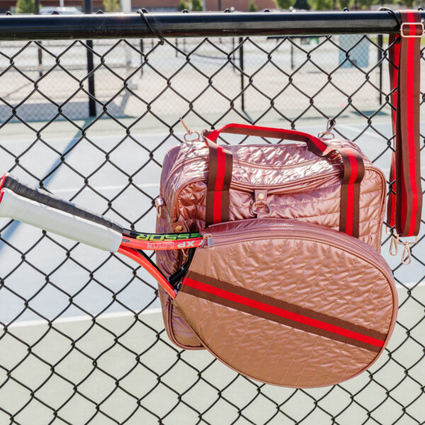 PickleBall Bag Plus Tennis Racket Sleeve Pink Desert Rose - Image 10
