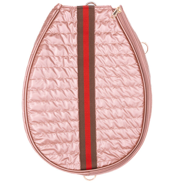 Pink Tennis racquet sleeve attachable to Pickleball bag